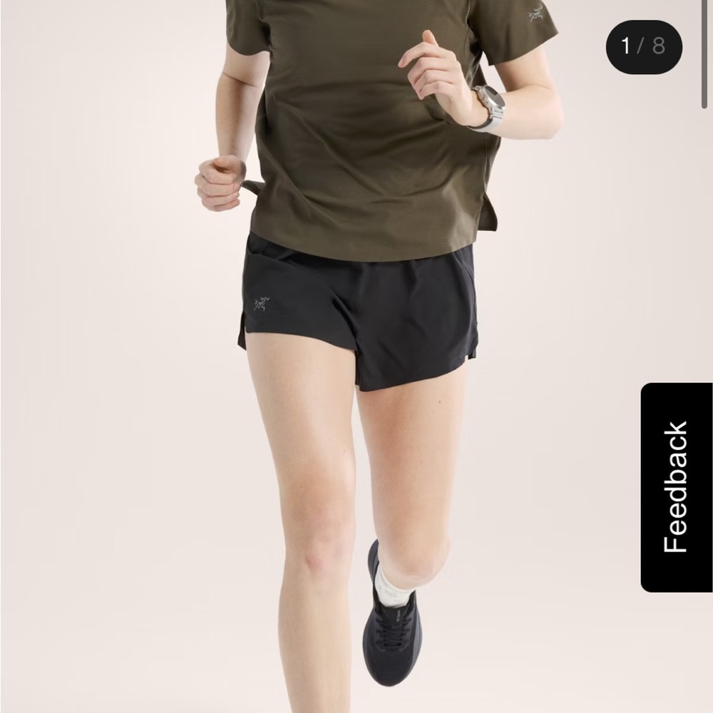 Arc'teryx Women's Black Norvan Running Shorts